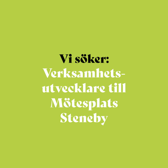 Läs mer om artikeln Vi söker: verksamhetsutvecklare